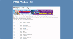 Desktop Screenshot of cp1252.com